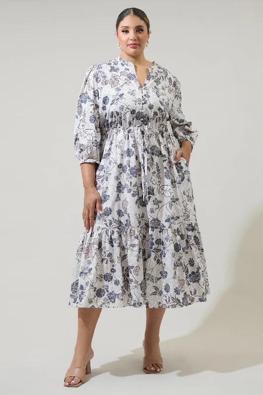 Sleeveless midi dresses with lace details for summer weddingsBryony Floral Zinnia Split Neck Midi Dress Curve Sleeveless midi dresses with lace details for summer weddingsBryony Floral Zinnia Split Neck Midi Dress Curve
