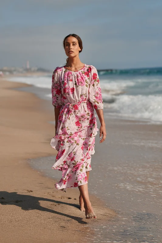 Midi dresses with ruffled hems for a romantic date nightCelia Asymmetrical Ruffle Midi Dress Midi dresses with ruffled hems for a romantic date nightCelia Asymmetrical Ruffle Midi Dress