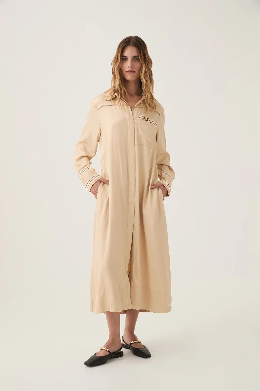 Midi dresses with button - front designs for a classic touchEnfilade Logo Midi Dress