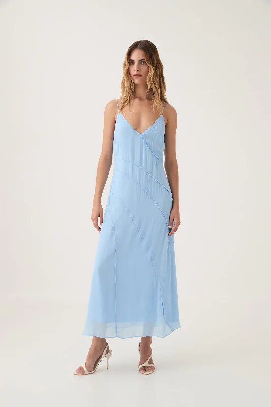 Sleeveless midi dresses with lace details for summer weddingsExurbia Seamed Midi Dress