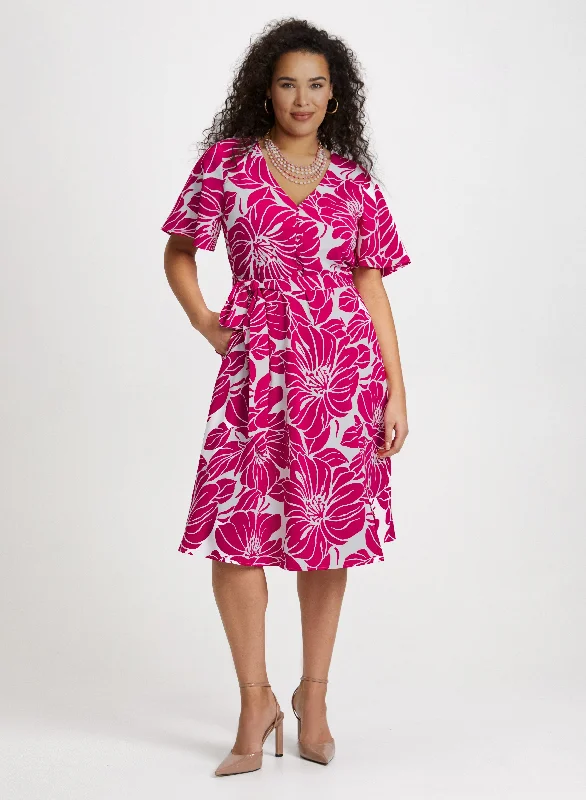 Midi dresses with pleated bodices for a classic and tailored lookFloral Self-Tie Sash Dress Midi dresses with pleated bodices for a classic and tailored lookFloral Self-Tie Sash Dress