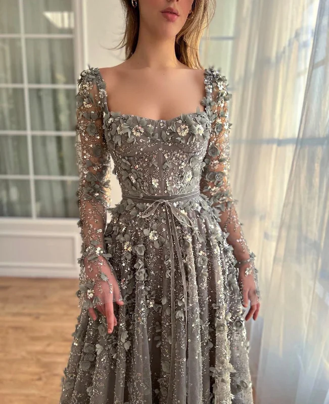 Midi dresses with one - shoulder designs for a modern and asymmetric styleGarden of Grace Couture Gown