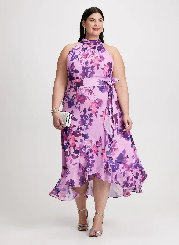 Midi dresses with polka dot prints for a playful summer outfitHalter Neck Floral Dress Midi dresses with polka dot prints for a playful summer outfitHalter Neck Floral Dress