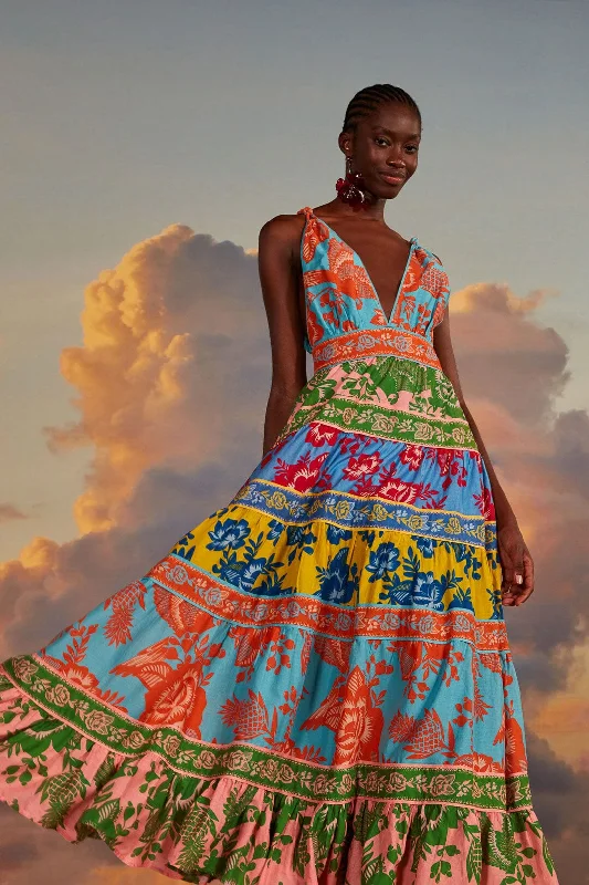 Midi dresses with off - the - shoulder necklines for a flirty lookMixed Lace Garden Midi Dress