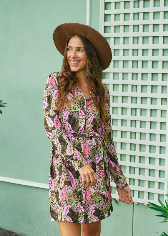 Midi dresses with metallic threads for a glamorous evening eventMyers Button Down Shirt Dress