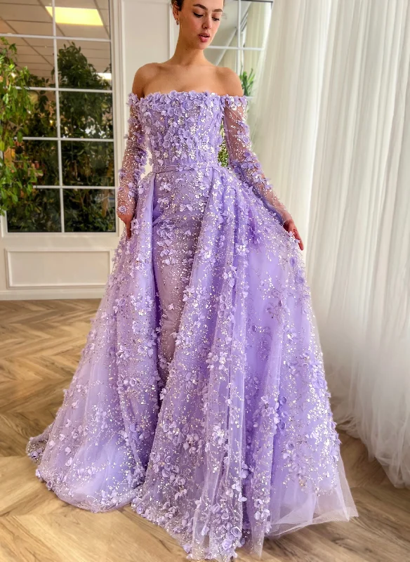 Midi dresses with side slits for a sexy and elegant appearanceOrchid Serenade Ball Gown