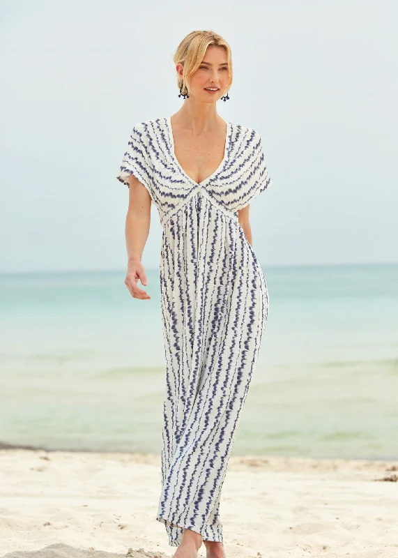 Midi dresses with side slits for a sexy and elegant appearanceSan Sebastian Flutter Sleeve Maxi Dress Midi dresses with side slits for a sexy and elegant appearanceSan Sebastian Flutter Sleeve Maxi Dress