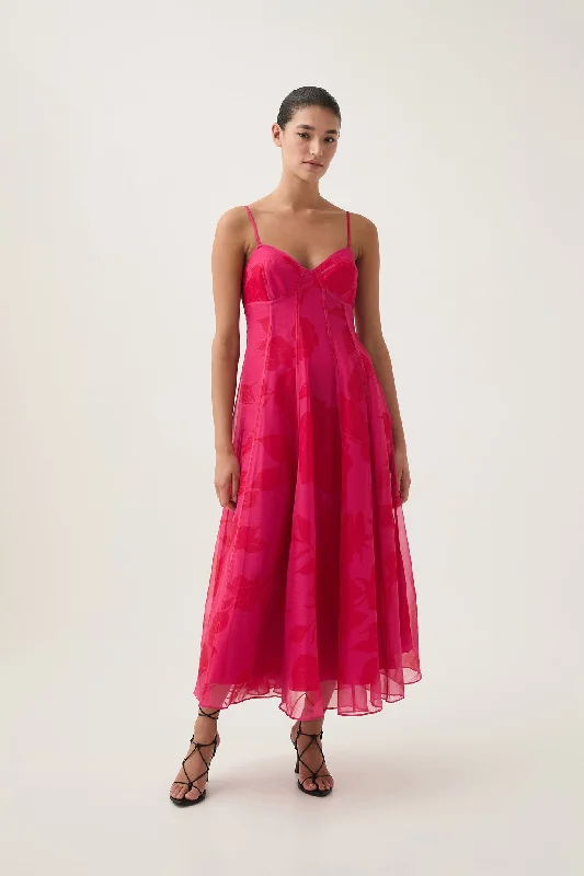 Midi dresses with button - down skirts for a unique and functional designSway Panelled Midi Dress