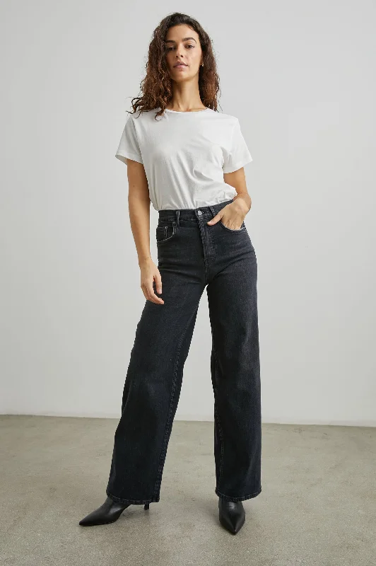 Studded Denim Top for a Glamorous and Bold StyleGETTY WIDE LEG - BLACK PEARL