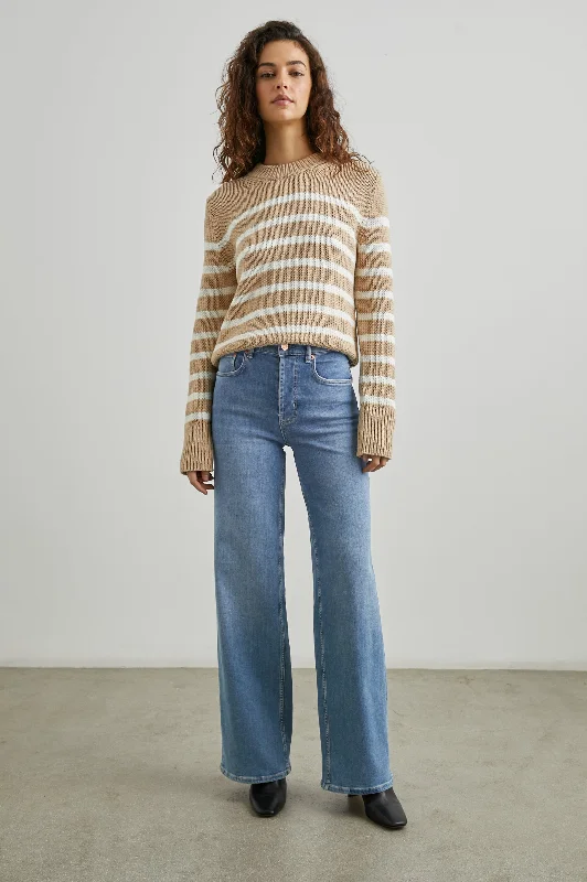 Distressed Denim Top for a Trendy and Edgy LookGETTY WIDE LEG - EAST COAST