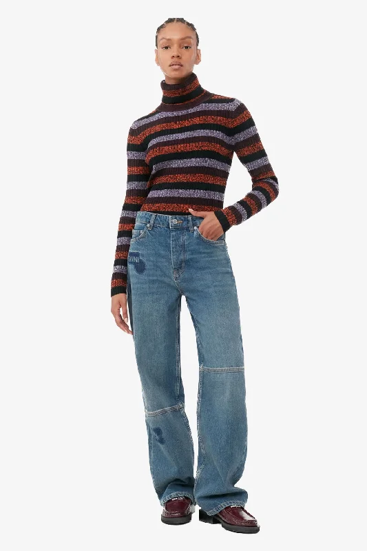 Distressed Denim Top for a Trendy and Edgy LookWash Patch Denim Izey