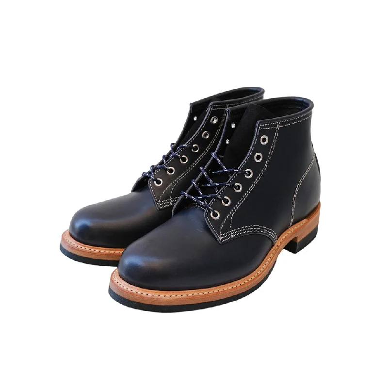 Denim Top with a Collared Neckline for a Preppy StyleMiyagi Kogyo Jamvaida Horween Leather Service Boots