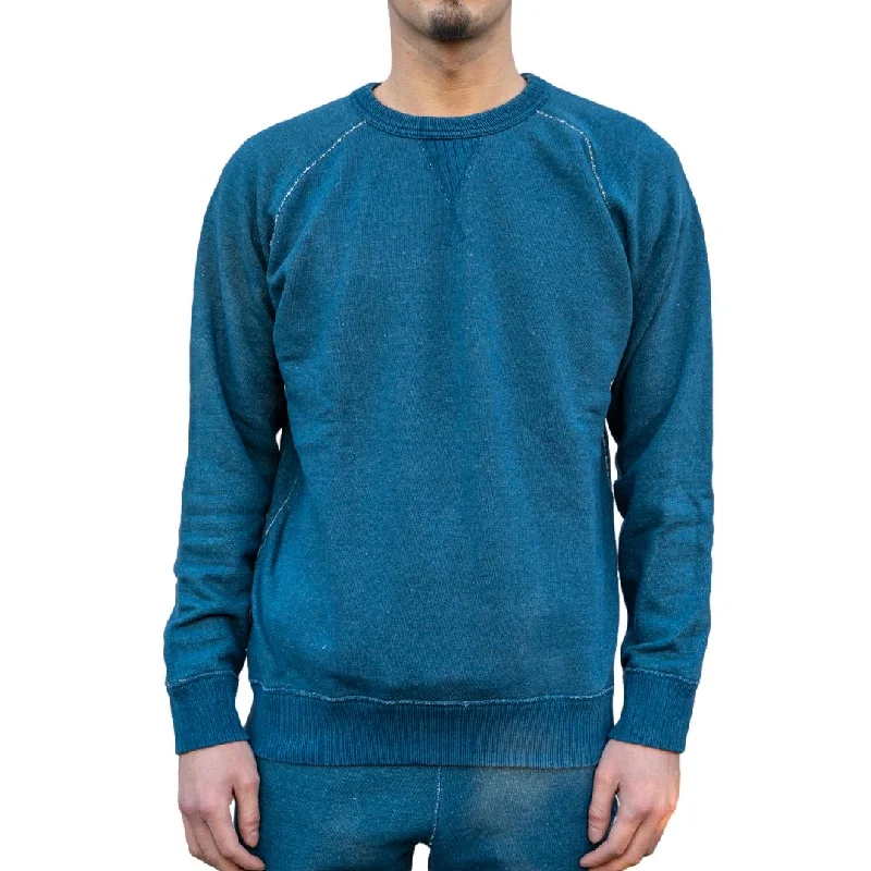 Pure Blue Japan "Greencast Indigo" Crewneck Sweatshirt