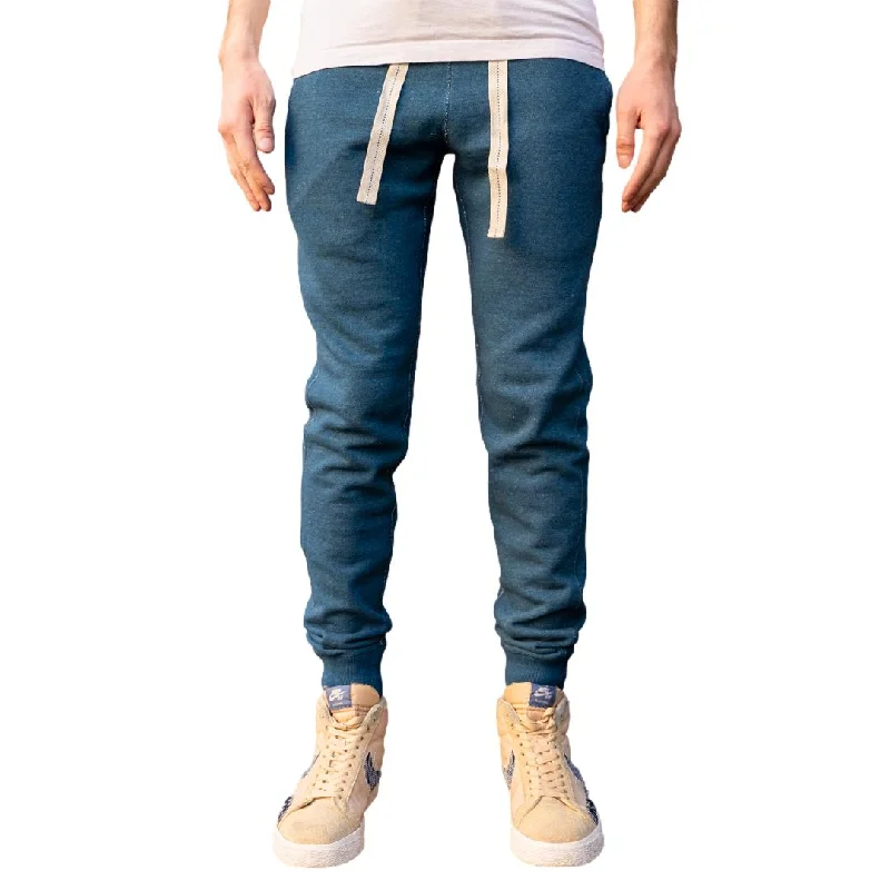 Plus - Size Denim Top for a Comfortable and Stylish FitPure Blue Japan "Greencast Indigo" Sweatpants