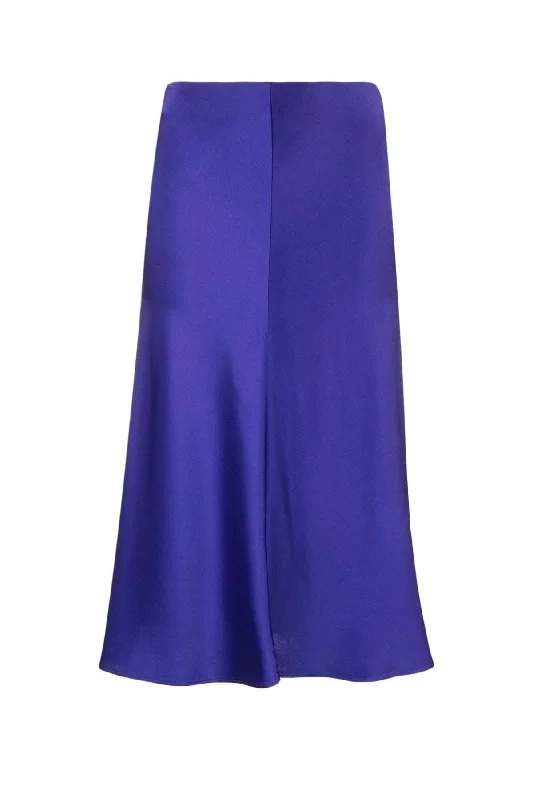 Patchwork Denim Top with a Unique and Artistic AppealStella McCartney Slip Midi Skirt - Violet