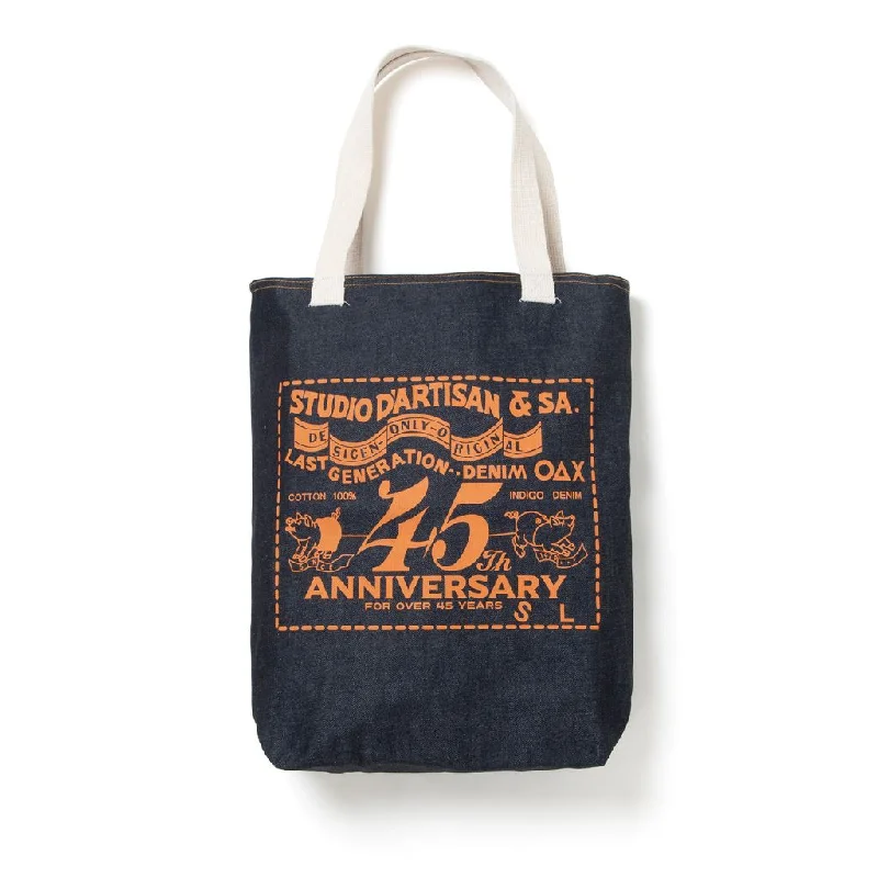 Fringed Denim Top with a Bohemian FlairStudio D'Artisan 45th Anniversary Denim Tote Bag