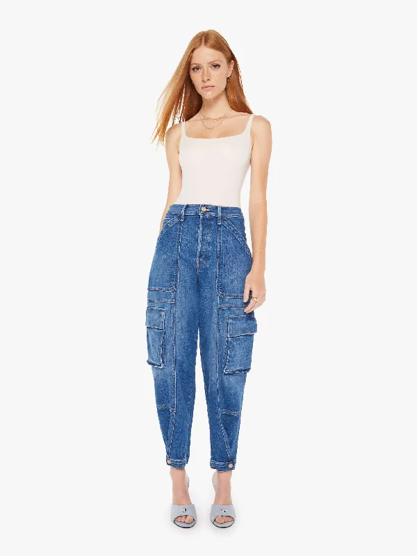 Patchwork Denim Top with a Unique and Artistic AppealThe Curbside Cargo Flood - Opposites Attract