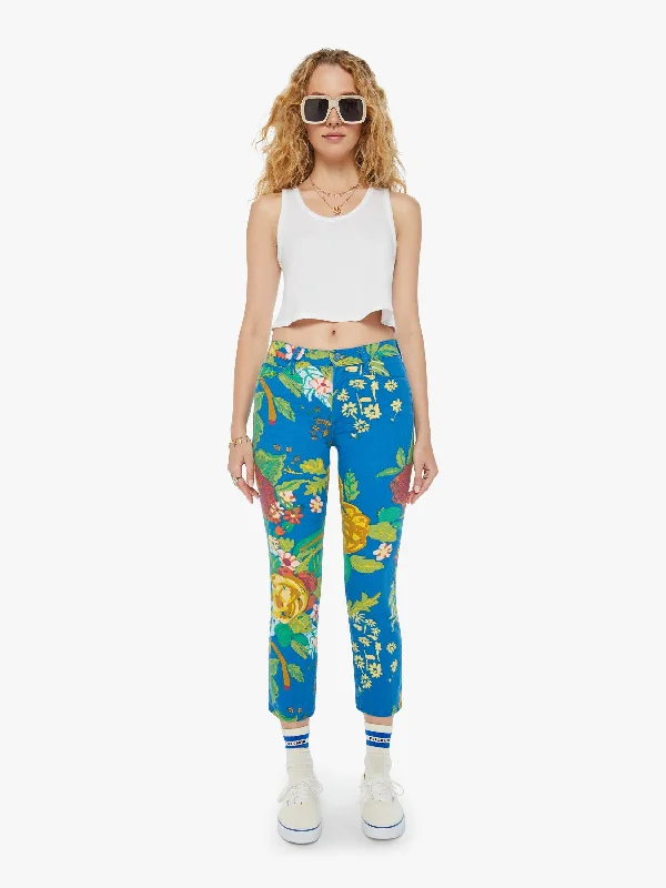 Distressed Denim Top for a Trendy and Edgy LookThe Mid Rise Dazzler Crop - Late Bloomer