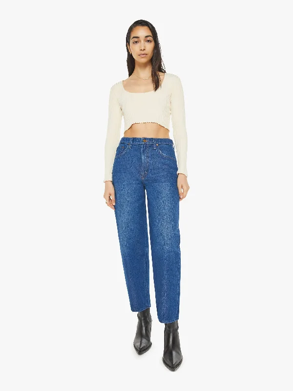 Embroidered Denim Top with Intricate PatternsSNACKS! The Peeler Ankle - Secret Sauce