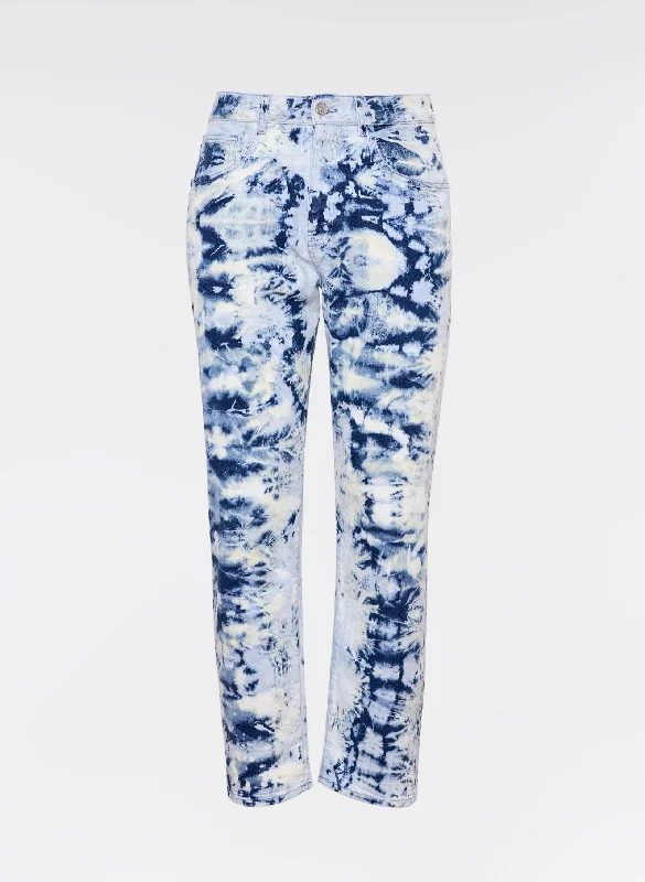 Cropped Denim Top to Pair with High - Waisted Bottoms"Watercrush" Oversized Pants