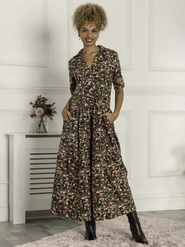 Maxi dresses with patchwork designs for a one - of - a - kind styleAndora Printed Maxi Dress, Floral Multi