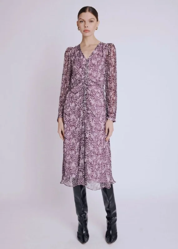 Maxi dresses with cold - shoulder cutouts for a trendy lookBerenice Romea Printed Midi Dress- Cassia Print