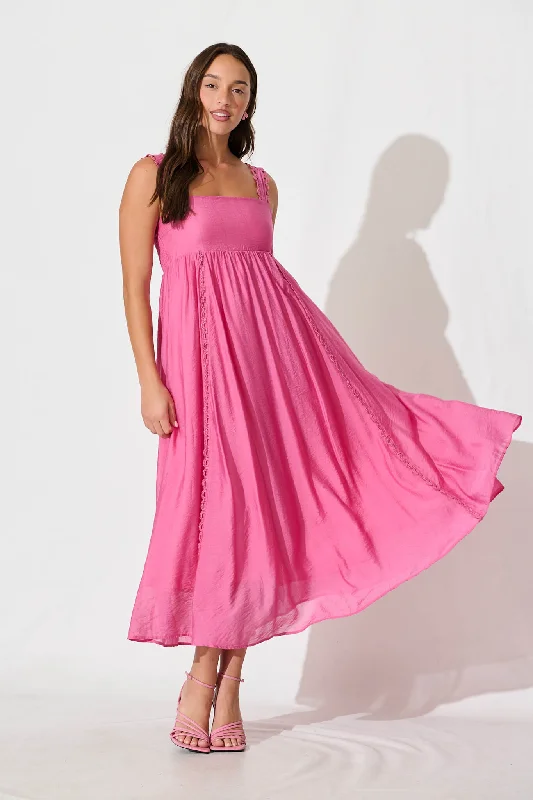 Maxi dresses with a cinched waist for a defined silhouetteCailene Maxi Sundress in Pink