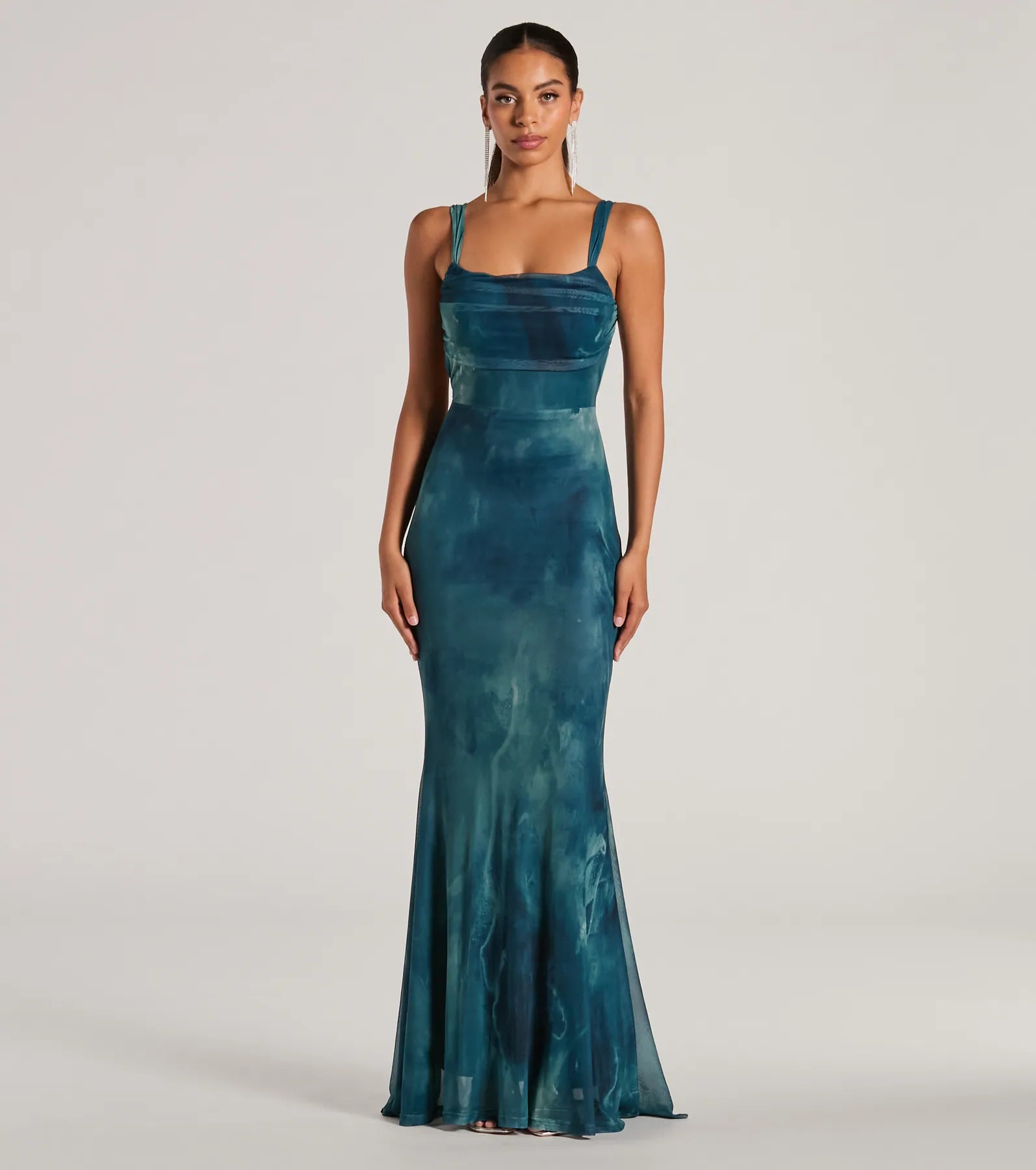 Maxi dresses with geometric prints for a contemporary aestheticEstelle Lace-Up Abstract Mermaid Formal Dress Maxi dresses with geometric prints for a contemporary aestheticEstelle Lace-Up Abstract Mermaid Formal Dress