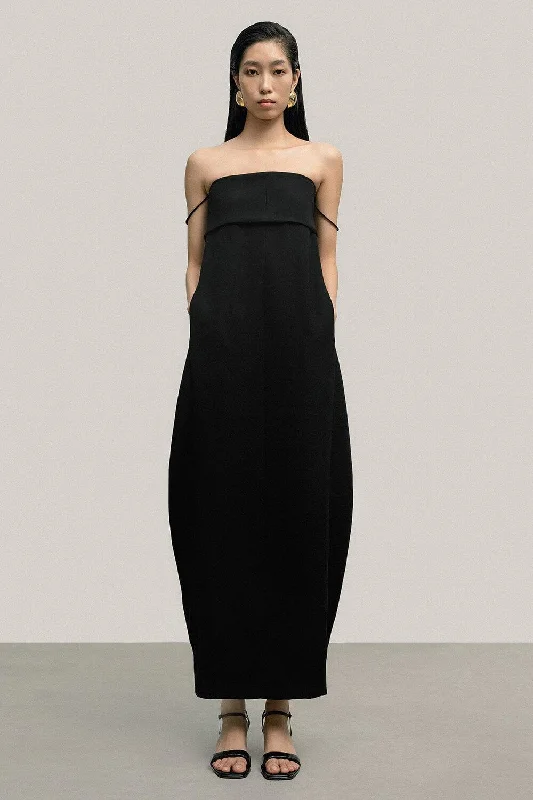 Maxi dresses with a ruched bodice for a more form - fitting and feminine shapeJezebel Cocoon Straight Across Neck Crepe Ankle Length Dress Maxi dresses with a ruched bodice for a more form - fitting and feminine shapeJezebel Cocoon Straight Across Neck Crepe Ankle Length Dress