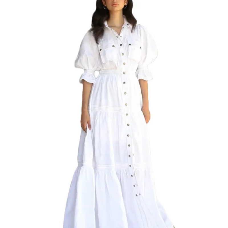 Polyester maxi dresses for easy - care and durabilityRopa Dama Wom Clothing Fall  Women 2021 Casual Translucent Floral Long Sleeve Crop Top Button Down Maxi Shirt Dress