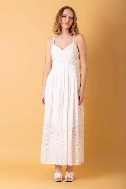 Polyester maxi dresses for easy - care and durabilityZinny Maxi Dress White