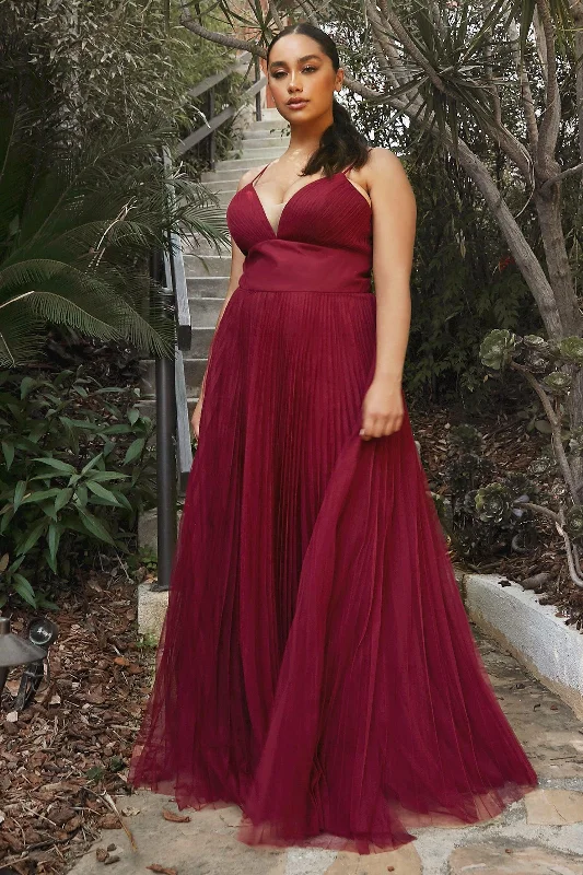 A - line cocktail wedding guest dresses in pastel colorsCinderella Divine CD184 A-Line Long Formal Dress
