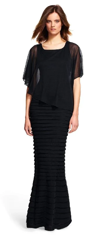 Wedding guest dresses with button - down fronts and A - line silhouettesAdrianna Papell - Square Neck Jersey Dress 81930490