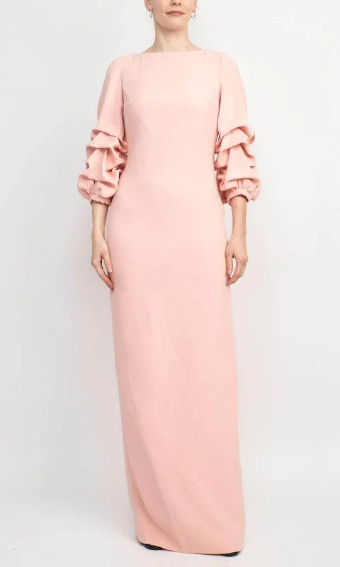 Wedding guest dresses with cut - out details and midi lengthsAlberto Makali 185557 - Ruffle Sleeve Formal Dress