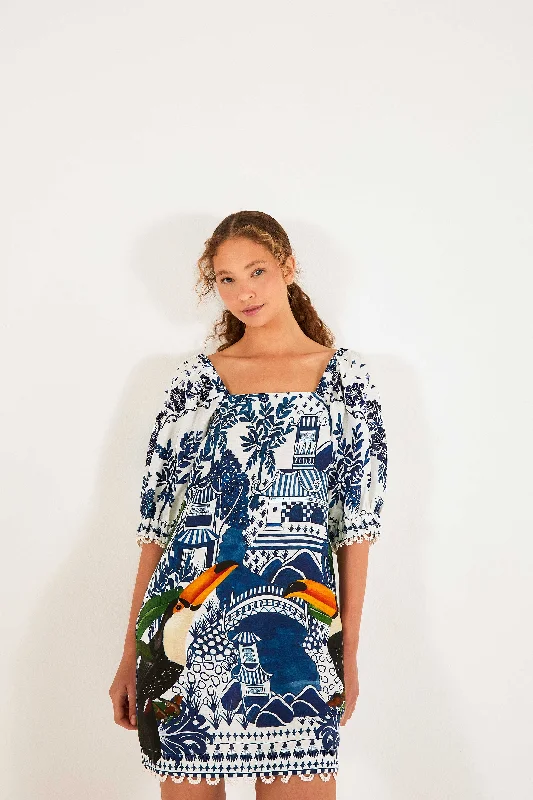 Mini dresses with empire waists for a flattering fitAncient Garden Mini Dress