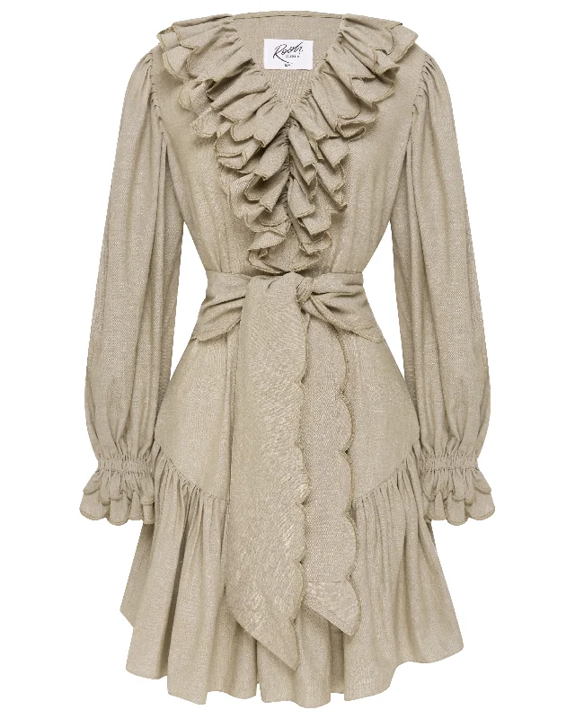 Mini dresses with high - low hems for a modern twistAurora | Stone