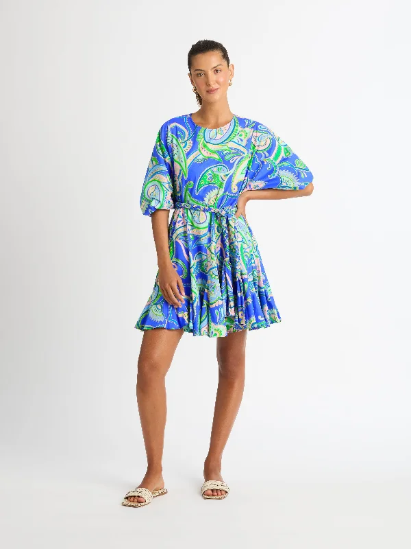 Linen mini dresses for a breathable summer optionBALEARIC SEA MINI DRESS