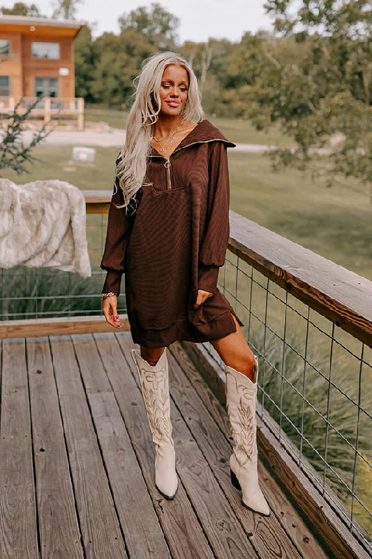 Mini dresses with cut - out details for a trendy lookCafe Meet Up Ribbed Mini Dress