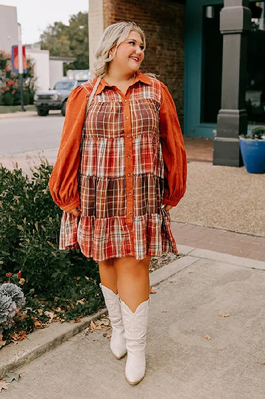Mini dresses with patchwork designs for a unique styleFall Vibes Plaid Mini Dress Curves Mini dresses with patchwork designs for a unique styleFall Vibes Plaid Mini Dress Curves