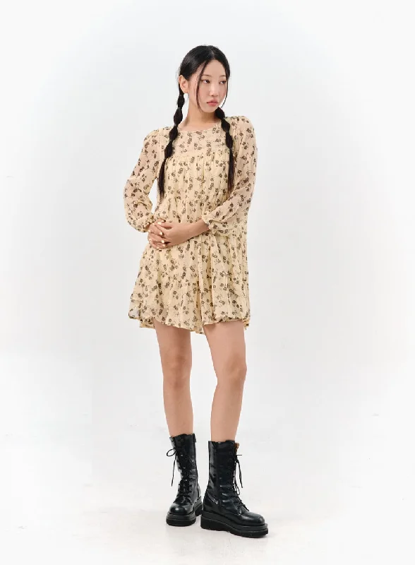 Mini dresses with pocket details for added functionalityFloral Blossom Flared Mini Dress IS304 Mini dresses with pocket details for added functionalityFloral Blossom Flared Mini Dress IS304