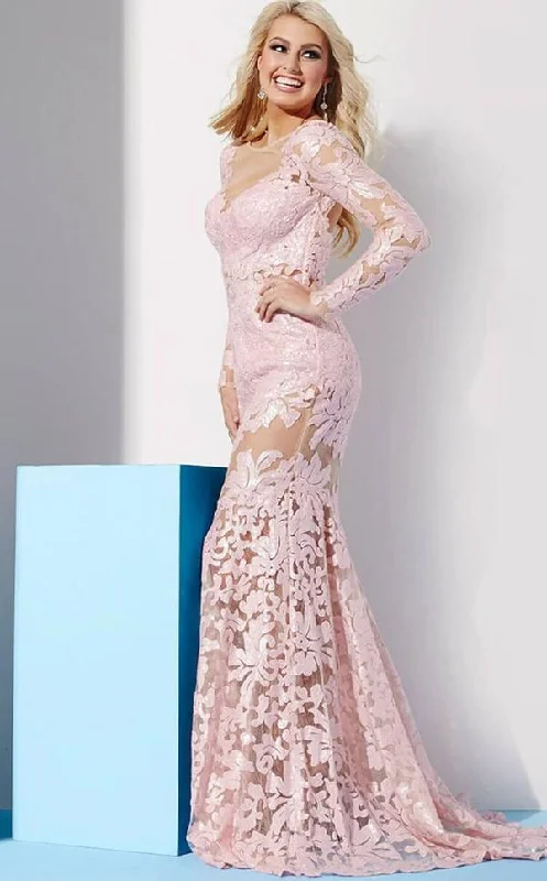 Strapless wedding guest dresses with rhinestone - studded bodicesJovani 32607 Long Fitted Formal Dress
