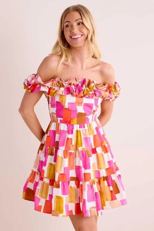 Mini dresses with asymmetric hems for a fashion - forward lookKerrigan Dress
