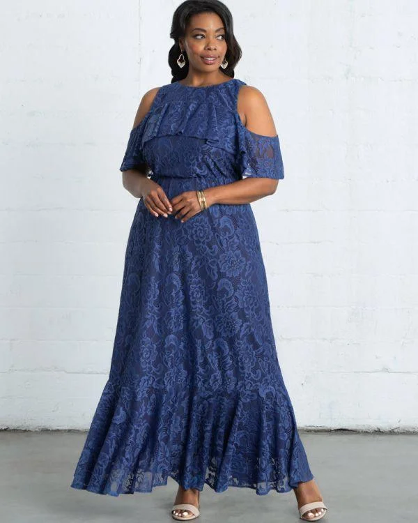 Cotton wedding guest dresses with smocked details for a casual weddingKiyonna Long Formal A-line Dress