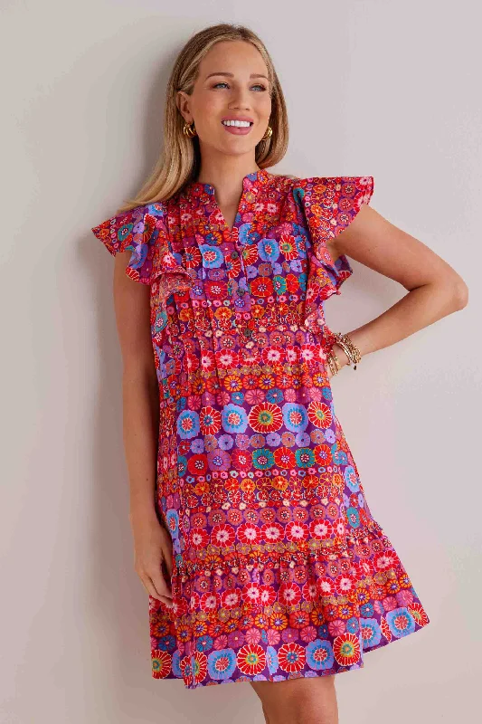 Mini dresses with tiered skirts for added volumeMandy Dress