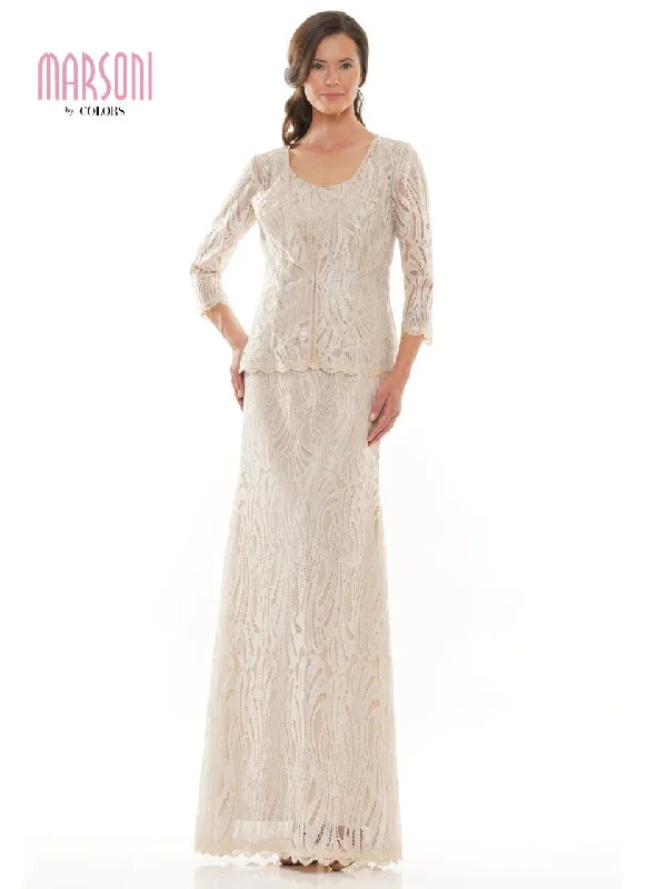 Wedding guest dresses with fringe accents for a bohemian - inspired weddingMarsoni Long Mother of the Bride Jacket Dress 310