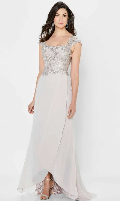 Halter - neck wedding guest dresses with beaded strapsMontage by Mon Cheri 122905 - Cap Sleeve Formal Dress