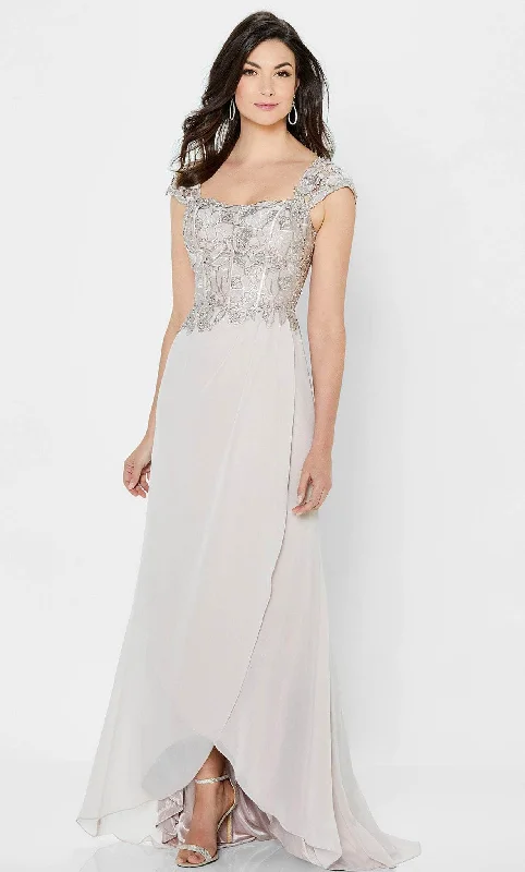 Long - sleeved wedding guest dresses in velvet for a winter weddingMontage by Mon Cheri 122905W - Cap Sleeve Floral Chiffon Dress Long - sleeved wedding guest dresses in velvet for a winter weddingMontage by Mon Cheri 122905W - Cap Sleeve Floral Chiffon Dress