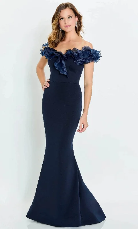 Sheath - style wedding guest dresses with lace overlaysMontage by Mon Cheri M538 - Ruffled Off Shoulder Prom Gown Sheath - style wedding guest dresses with lace overlaysMontage by Mon Cheri M538 - Ruffled Off Shoulder Prom Gown