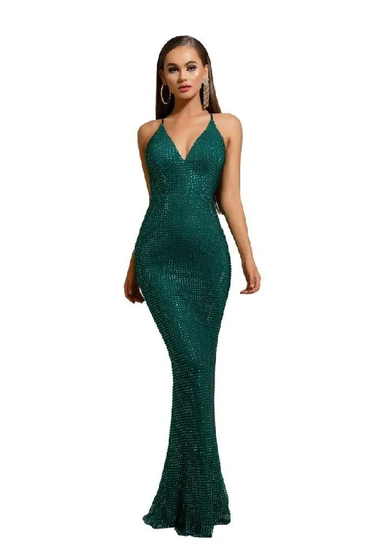 Wedding guest dresses with tassel - adorned belts and A - line skirtsPortia And Scarlett 6324 Formal Prom Long Dress