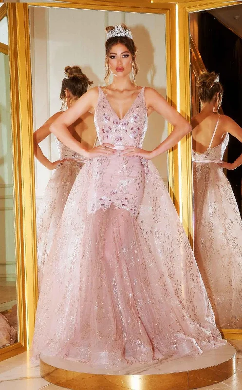 Sleeveless wedding guest dresses with pleated bodicesPortia And Scarlett 6016S Long Formal Prom Dress